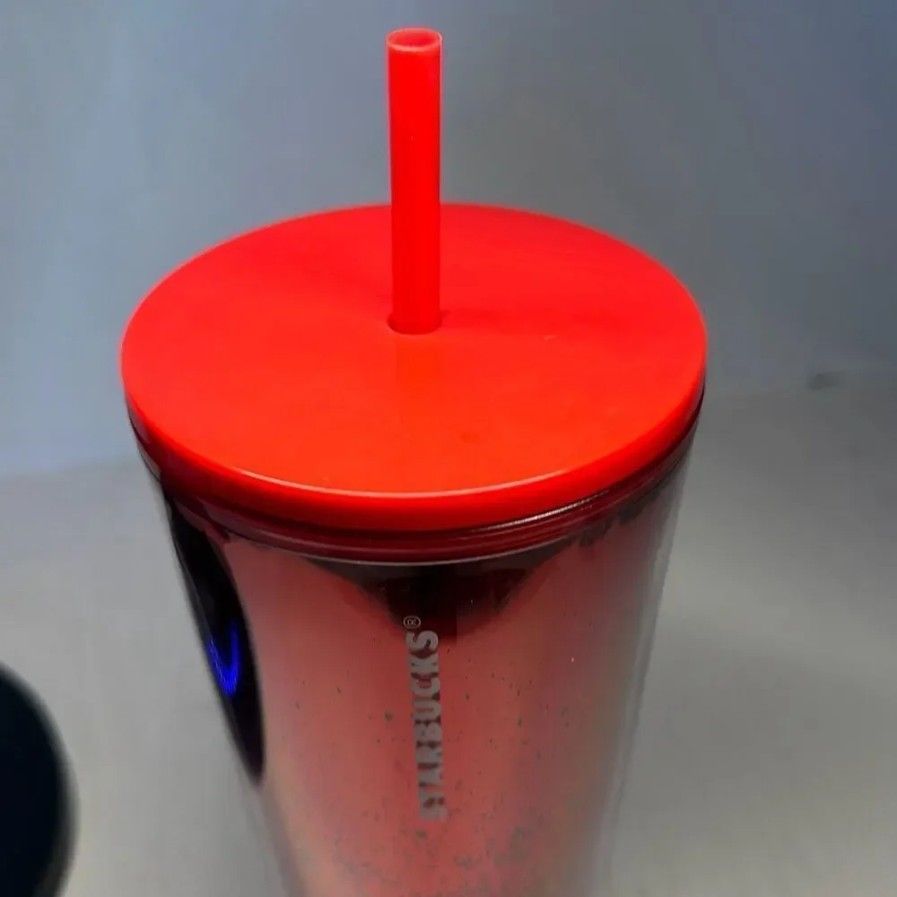 Starbucks 2019 Holiday Season MIRROR‎ GLITTER RED COLD CUP 24oz